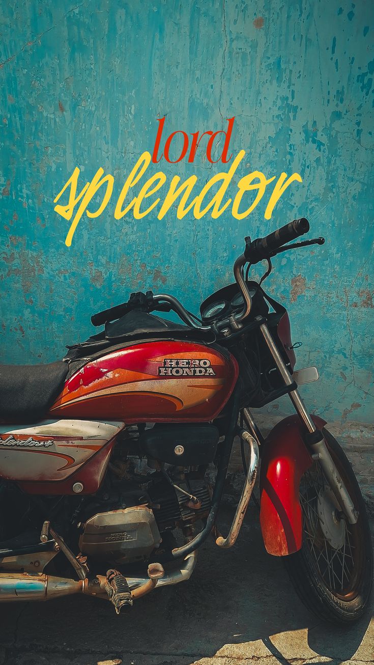 Hero Splendor plus Vintage Poster