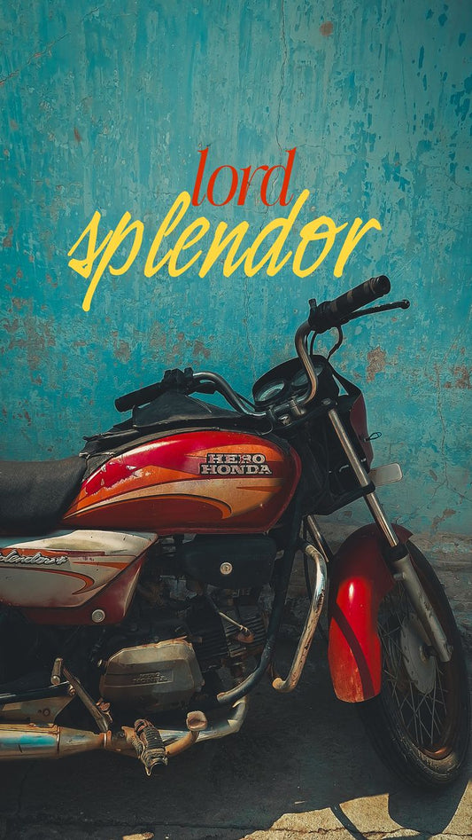 Hero Splendor plus Vintage Poster