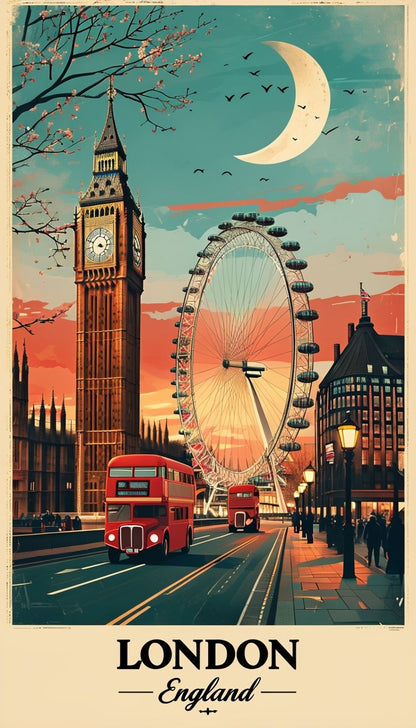 London England Vintage Poster