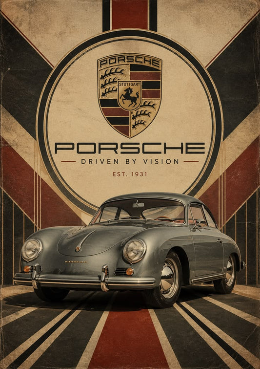Porsche Vintage Poster