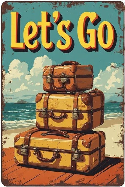 Let's Go Travel Poster
