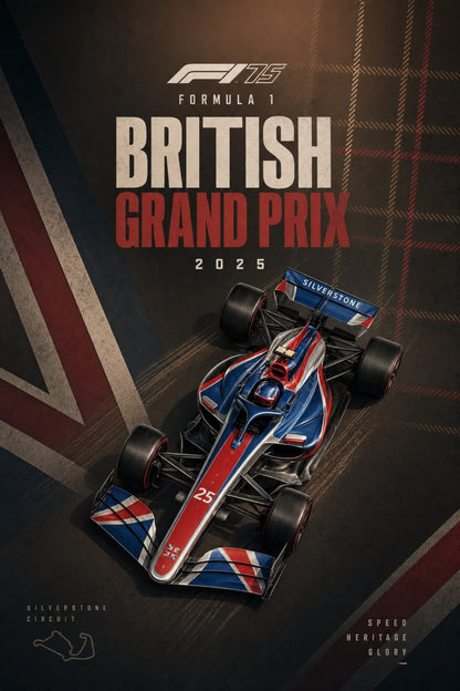 Formula 1 British Grand Prix Poster