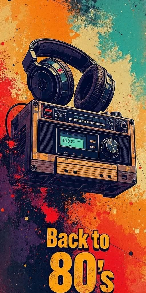 Back to 80'S Vintage Poster