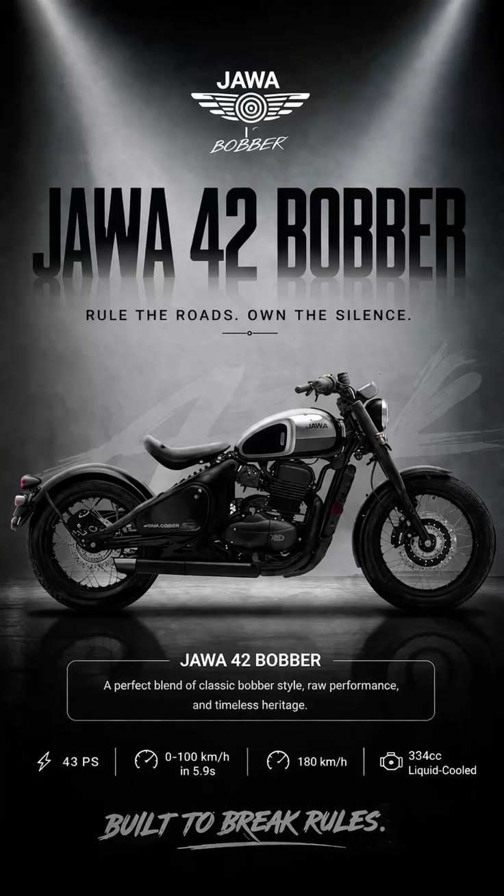 Jawa 42 bobber Poster
