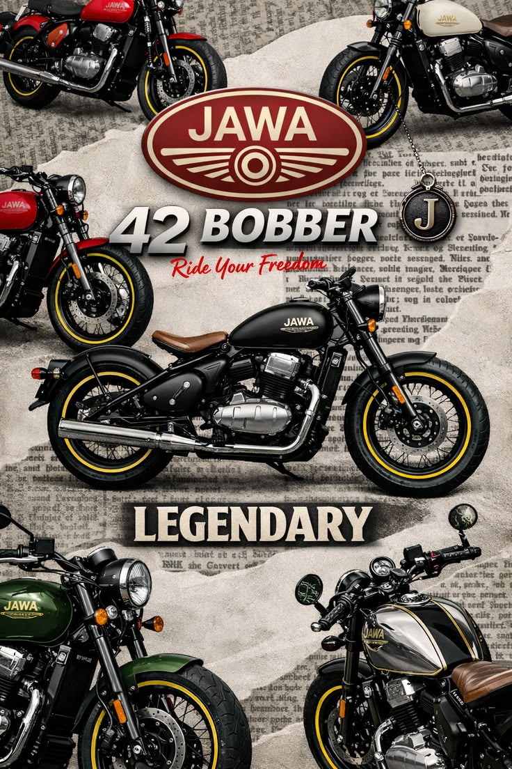 Jawa 42 bobber Classic Poster