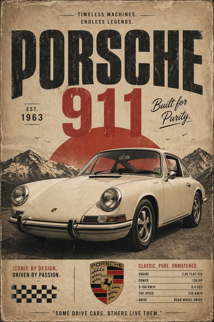 porsche 911 Poster