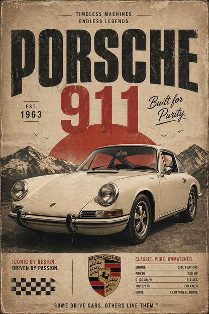 porsche 911 Poster