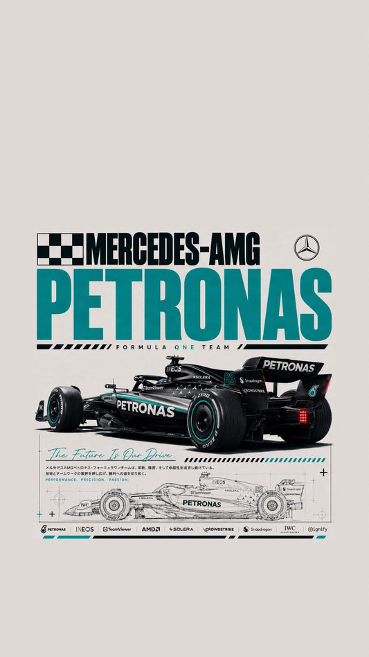 Mercedes Benz AMG Petronas Poster