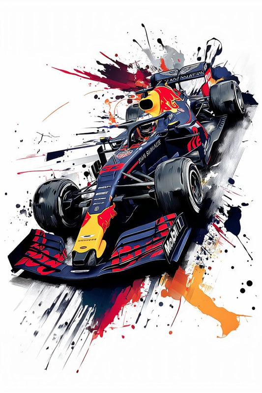 F1 33 Painting Poster