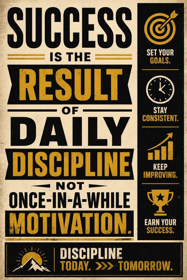 Success is the result Poster