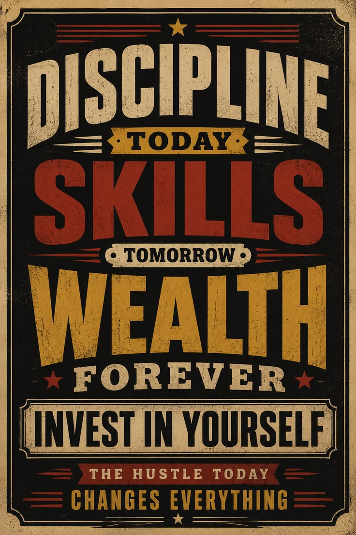 Discipline Today skills Poster