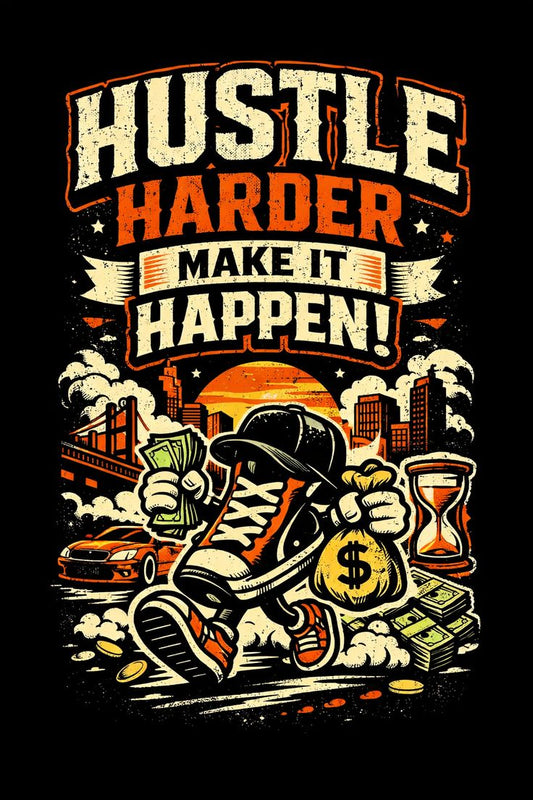 Hustle harder Make it happen Poster
