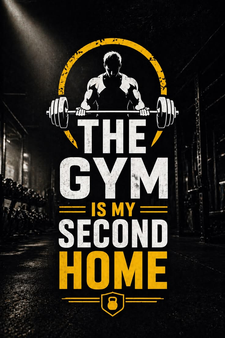 the GYM is my second Home Poster