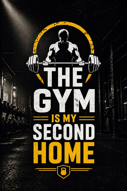 the GYM is my second Home Poster
