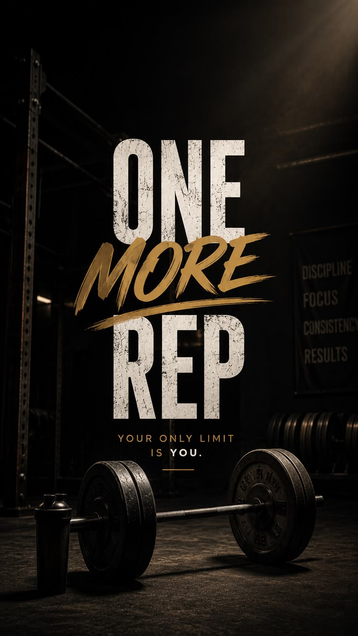 One more rep GYM Poster