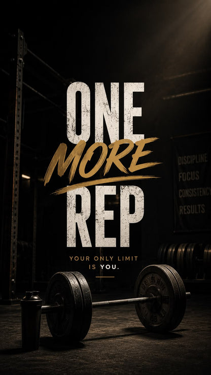 One more rep GYM Poster