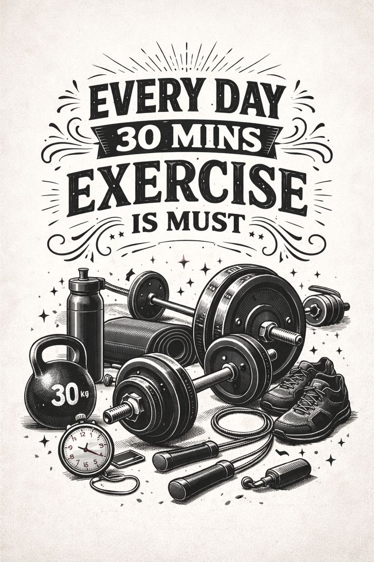 Every day 30 mins exercise Poster