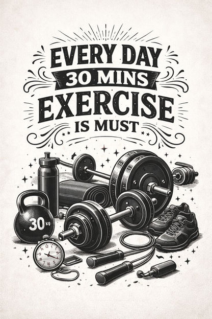 Every day 30 mins exercise Poster