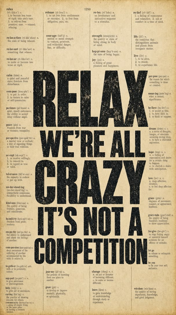 Relax we are all lazy Poster