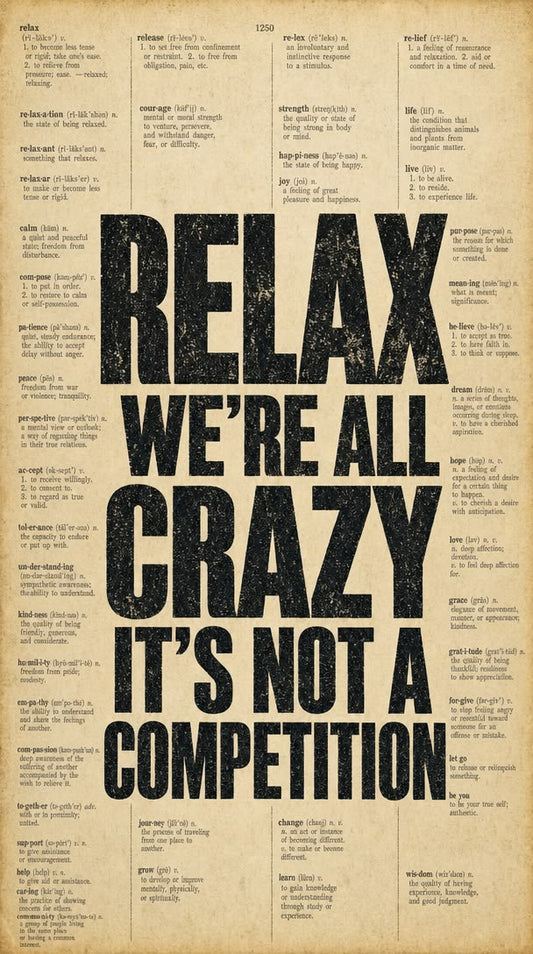 Relax we are all lazy Poster