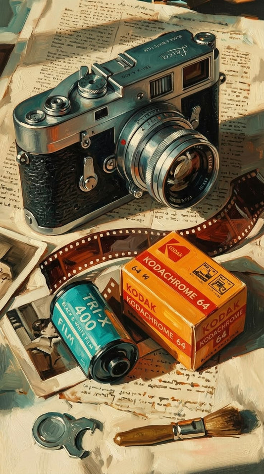 Vintage camera film Poster