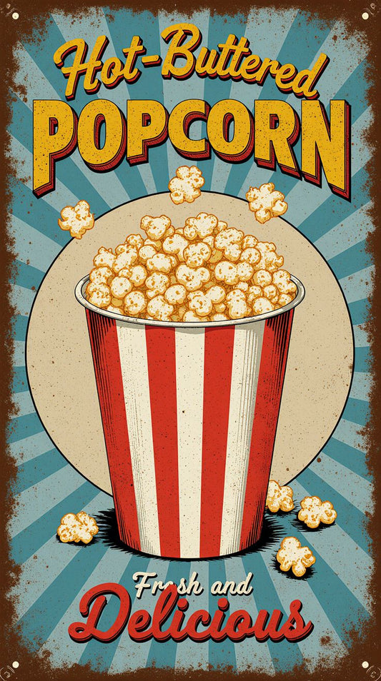 Popcorn vintage Poster