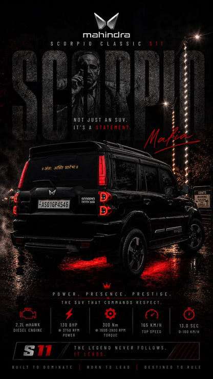 Mahindra scorpio Poster