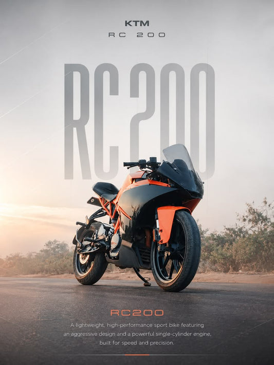 KTM  RC 200 Orange Poster