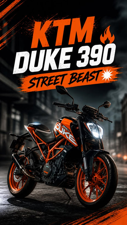KTM Duke 390 Street beast Poster