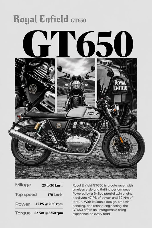 Royal enfield GT 650 Poster