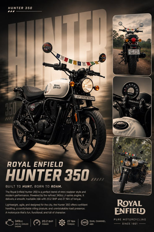 Royal enfield Hunter 350 Poster