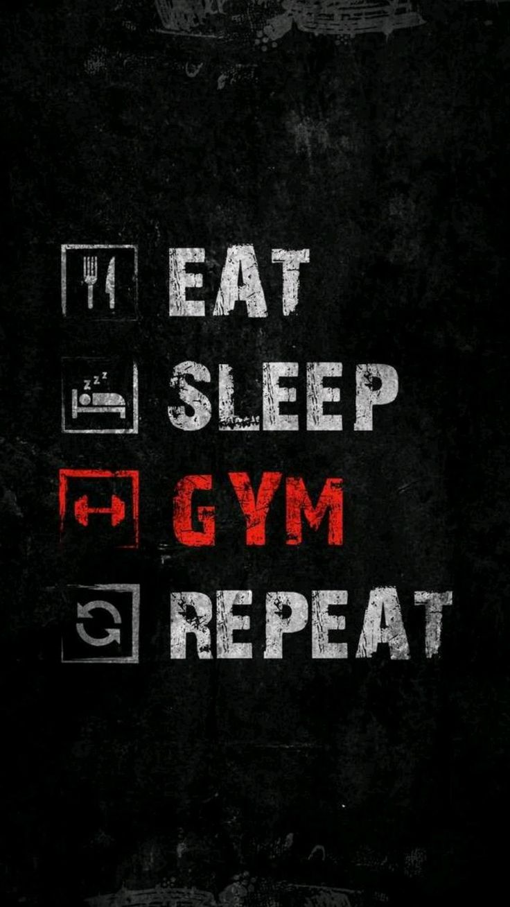 EAT SLEEP TRAIN REPEAT Black Poster