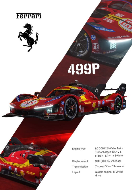 Ferrari 499p Poster
