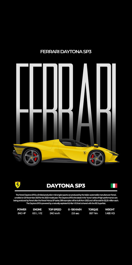 Ferrari Daytona sp3 Poster