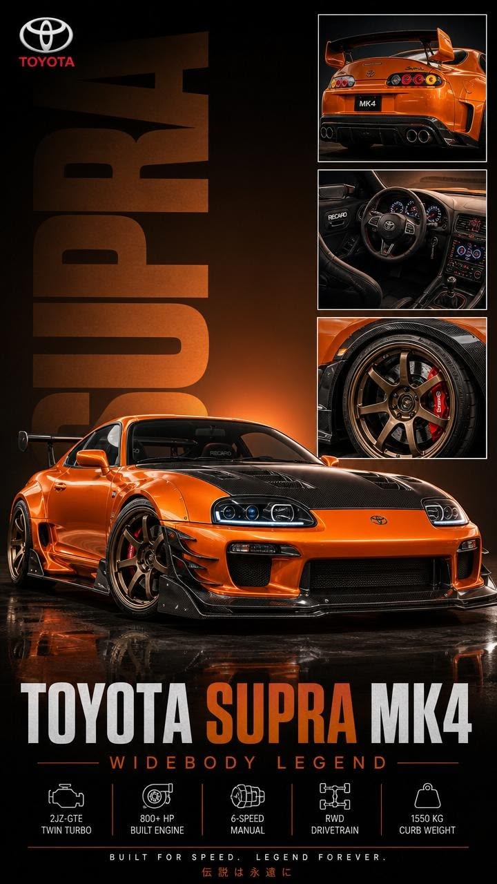 Toyota Supra MK4 Poster