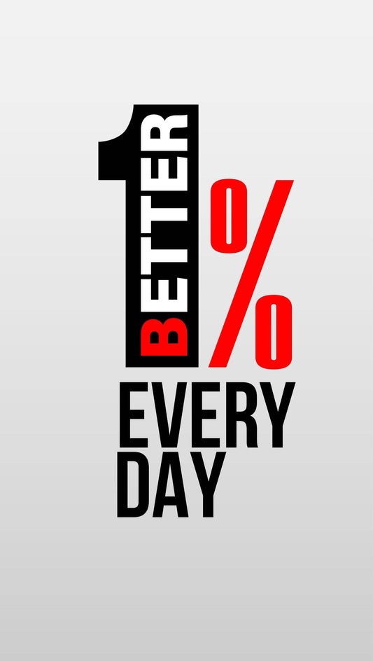 1% Better every Day Motivation Poster