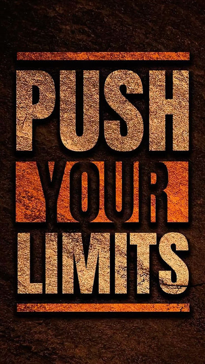 Push Your Limits Motivation Poster