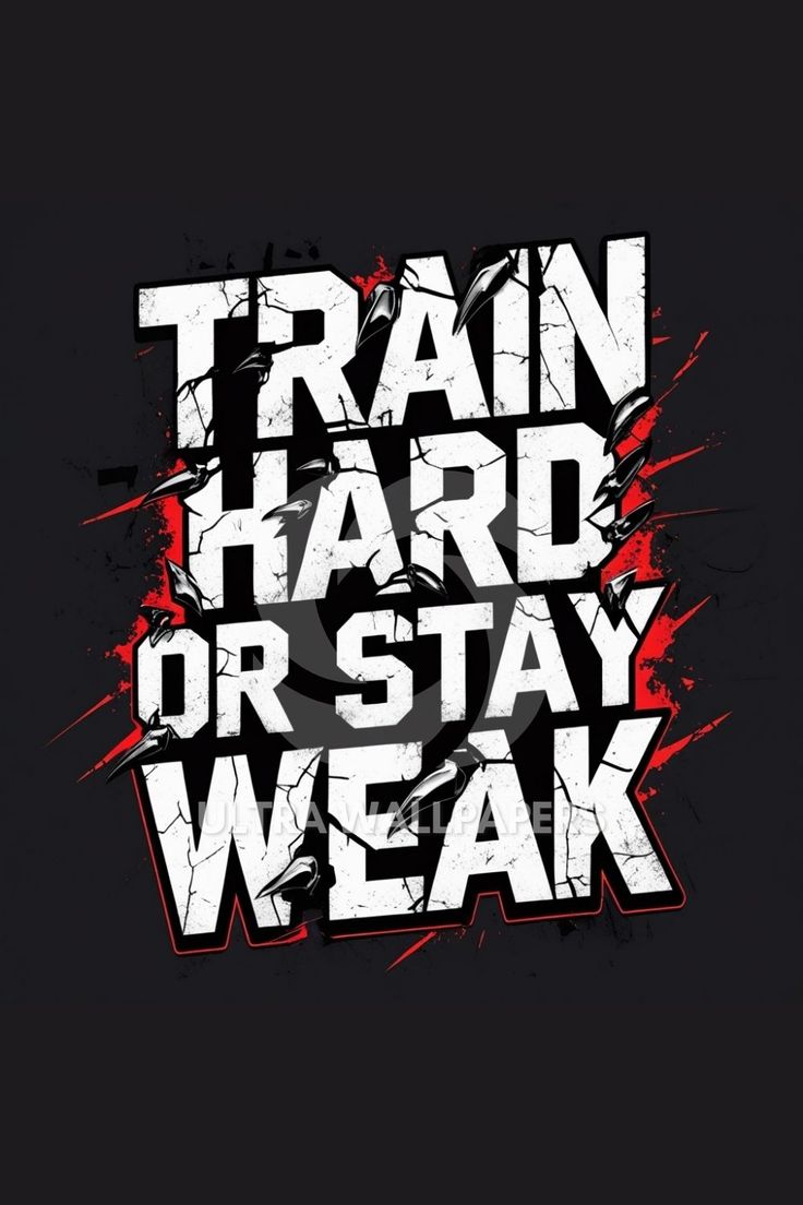 Train hard or stay week Motivation Poster