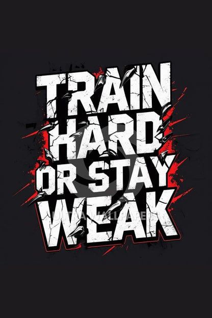 Train hard or stay week Motivation Poster