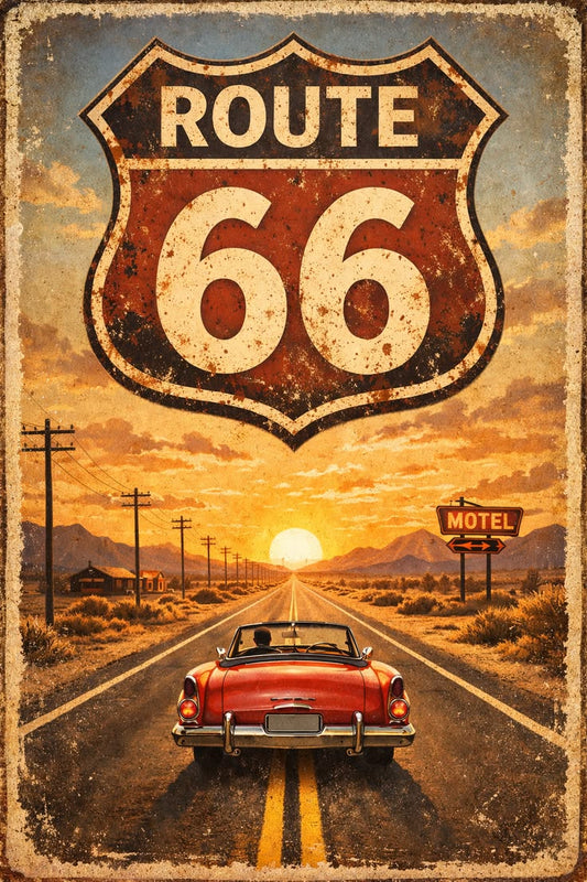 Route 66 Vintage Poster