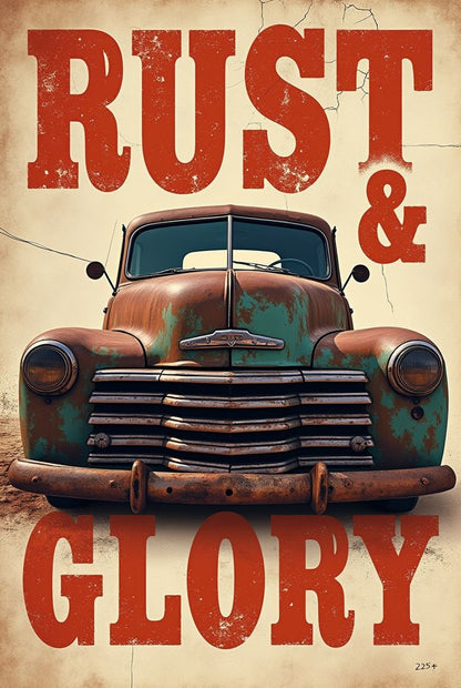 Rust and glory  Vintage Poster