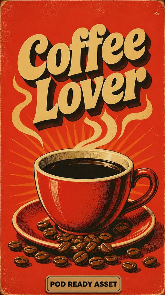 Coffe lover Vintage Poster