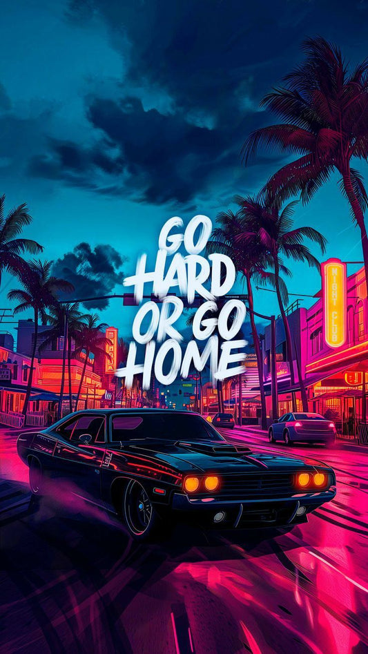 Go Hard or stay home Motivation Poster