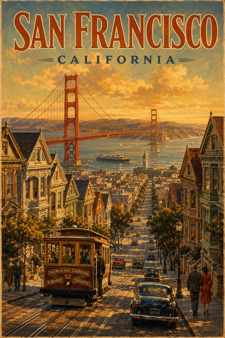 San francisco Vintage Poster
