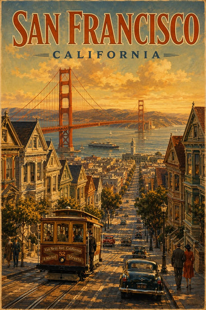 San francisco Vintage Poster