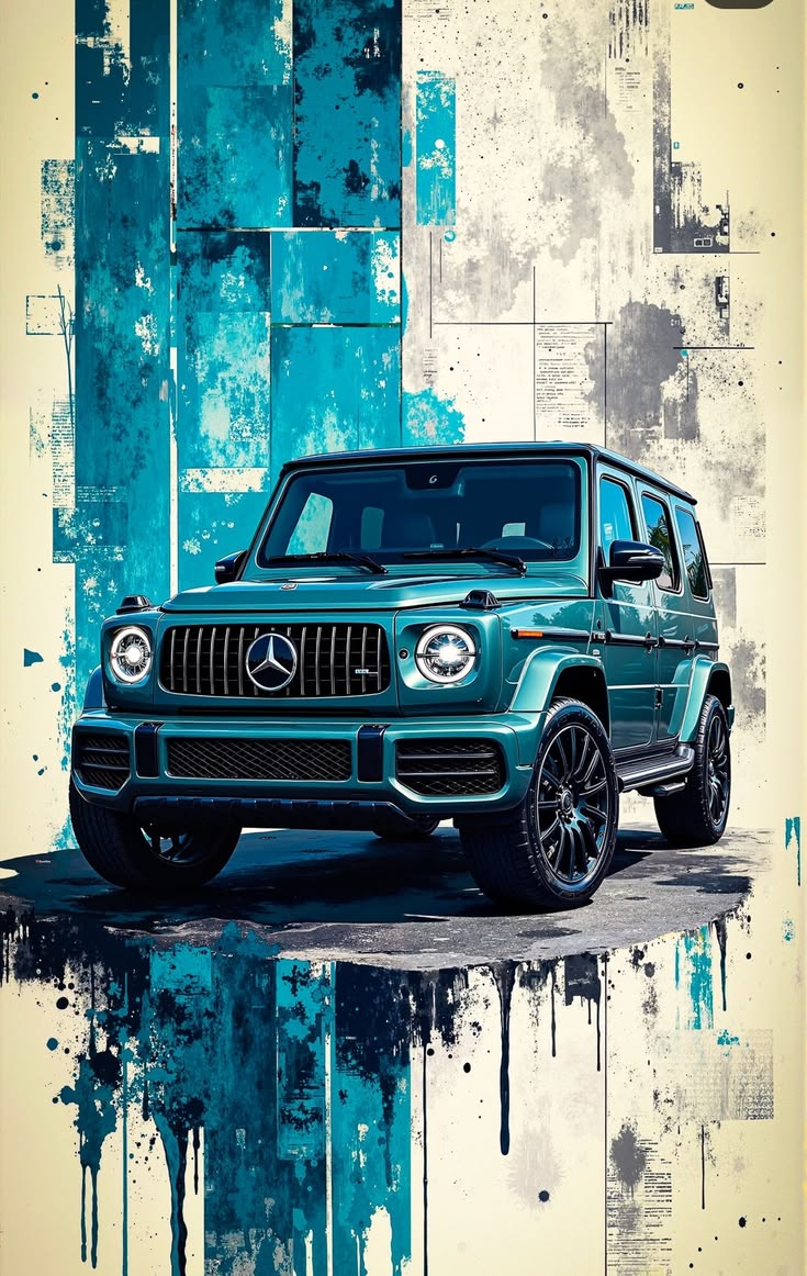 Benz Blue Poster