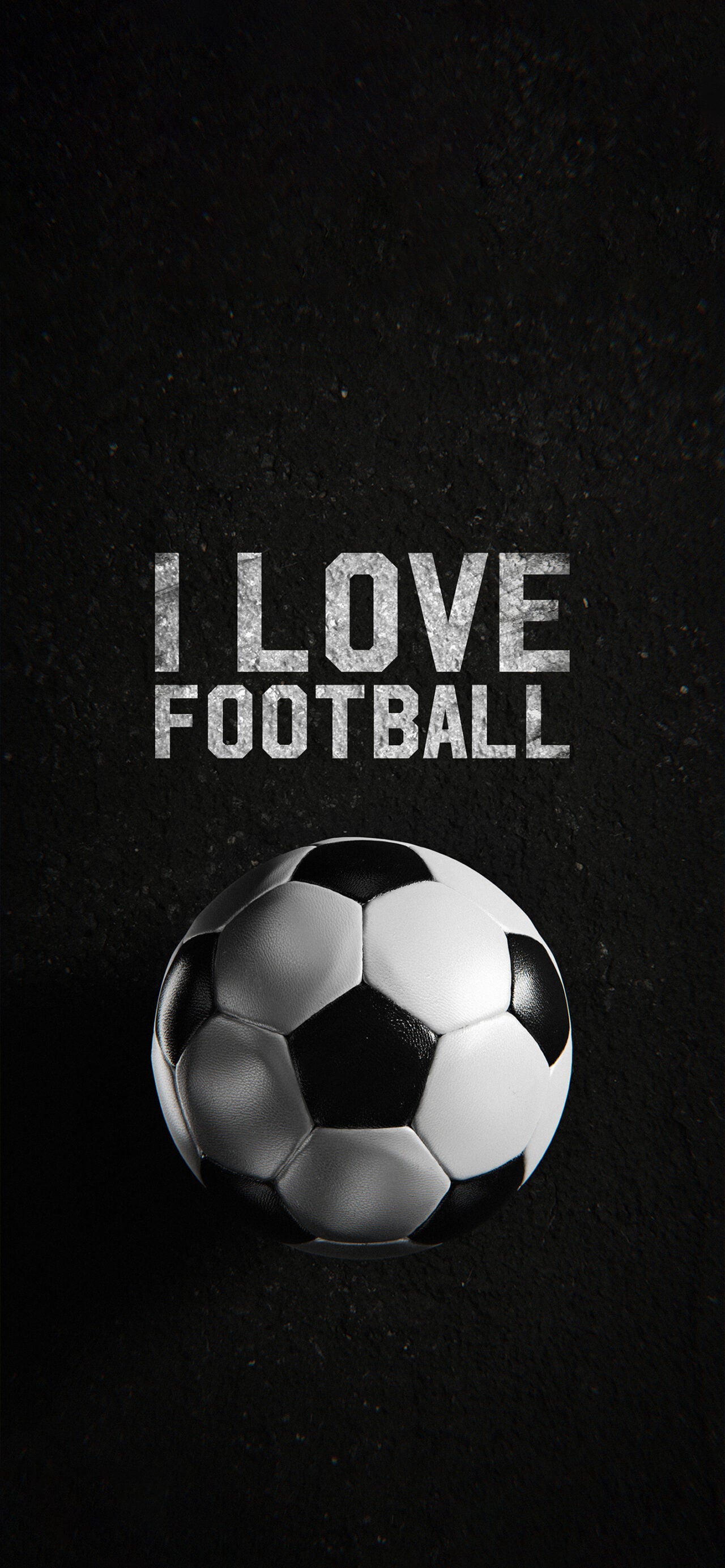 i love Football black poster