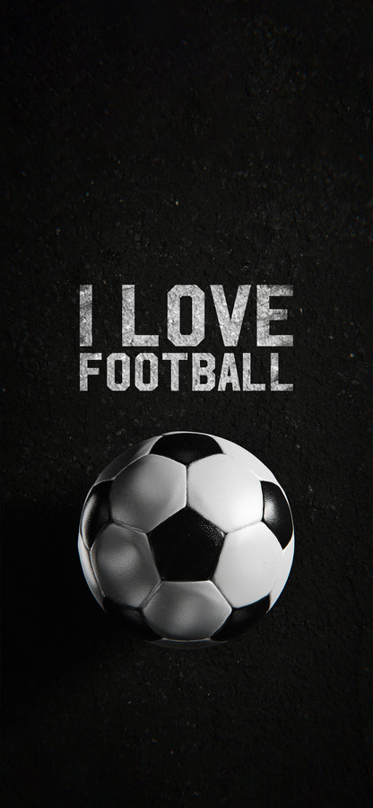i love Football black poster